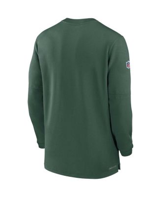 Men's Green Green Bay Packers 2023 Sideline Performance Long Sleeve Quarter-Zip Top