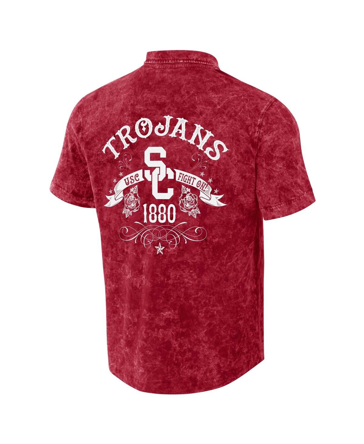 Fanatics Men's Darius Rucker Collection By  Cardinal Usc Trojans Team Color Button-up Shirt In Cardinal