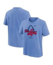 Women's Nike Light Blue/Heathered Royal Kansas City Royals Cooperstown Collection Rewind Raglan T-Shirt Size: Medium