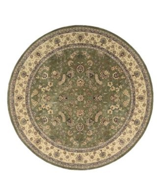 Nourison Home - Round Area Rug, Wool & Silk 2000 2003 Olive Olive 8'