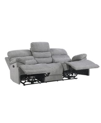 White Label Cruz 84" Double Reclining Sofa