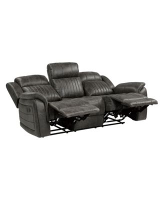 White Label Lola 84" Double reclining sofa