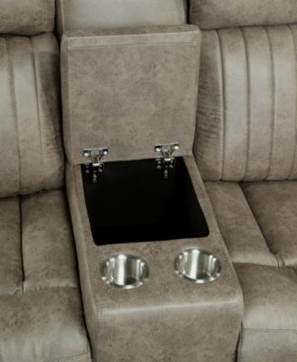 White Label Lola 74" Double Reclining Loveseat