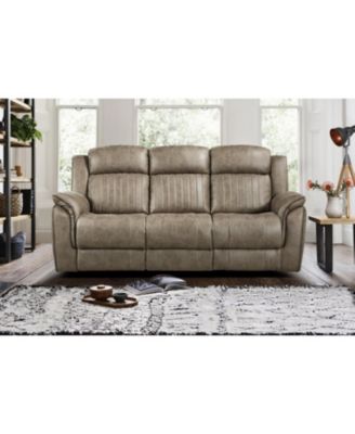 White Label Lola 84" Double reclining sofa