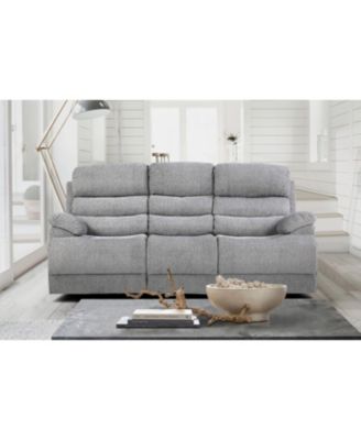 White Label Cruz Power 84" Double Reclining Sofa with Power Headrests and USB Port