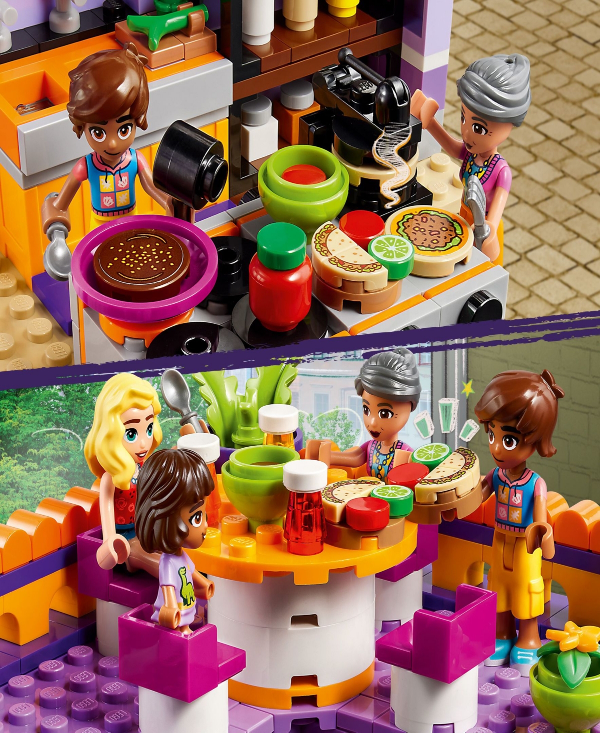 Lego Friends Heartlake City Community Kitchen Pretend Chef Building Toy 41747 In Multicolor