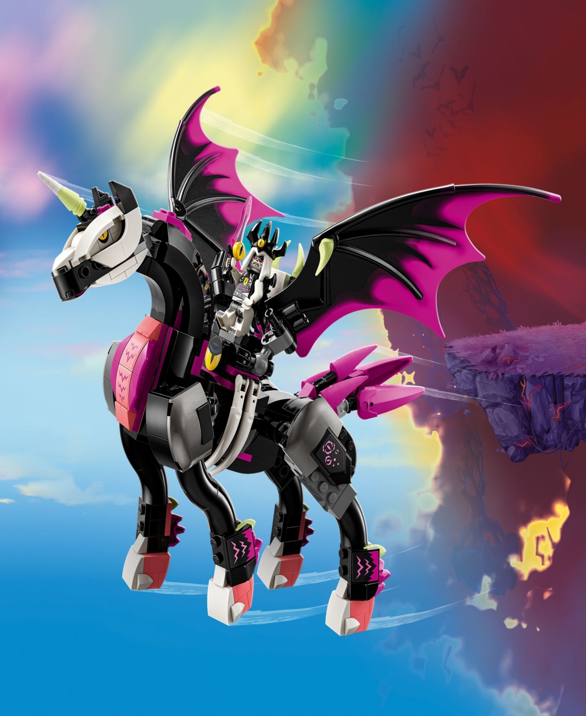 Shop Lego Dreamzzz 71457 Pegasusâ Flyingâ Horse Toy Building Set In Multicolor