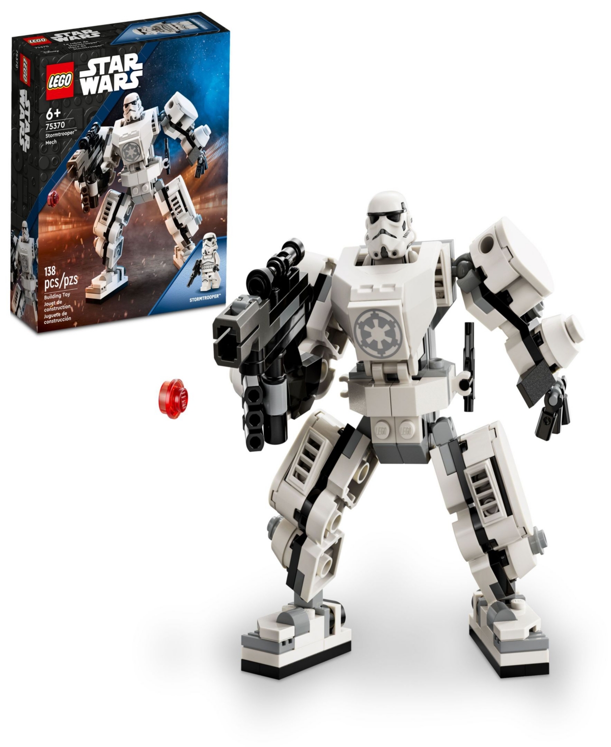 Lego Kids' Star Wars Stormtrooper Mech Action Figure 75370 In Multicolor