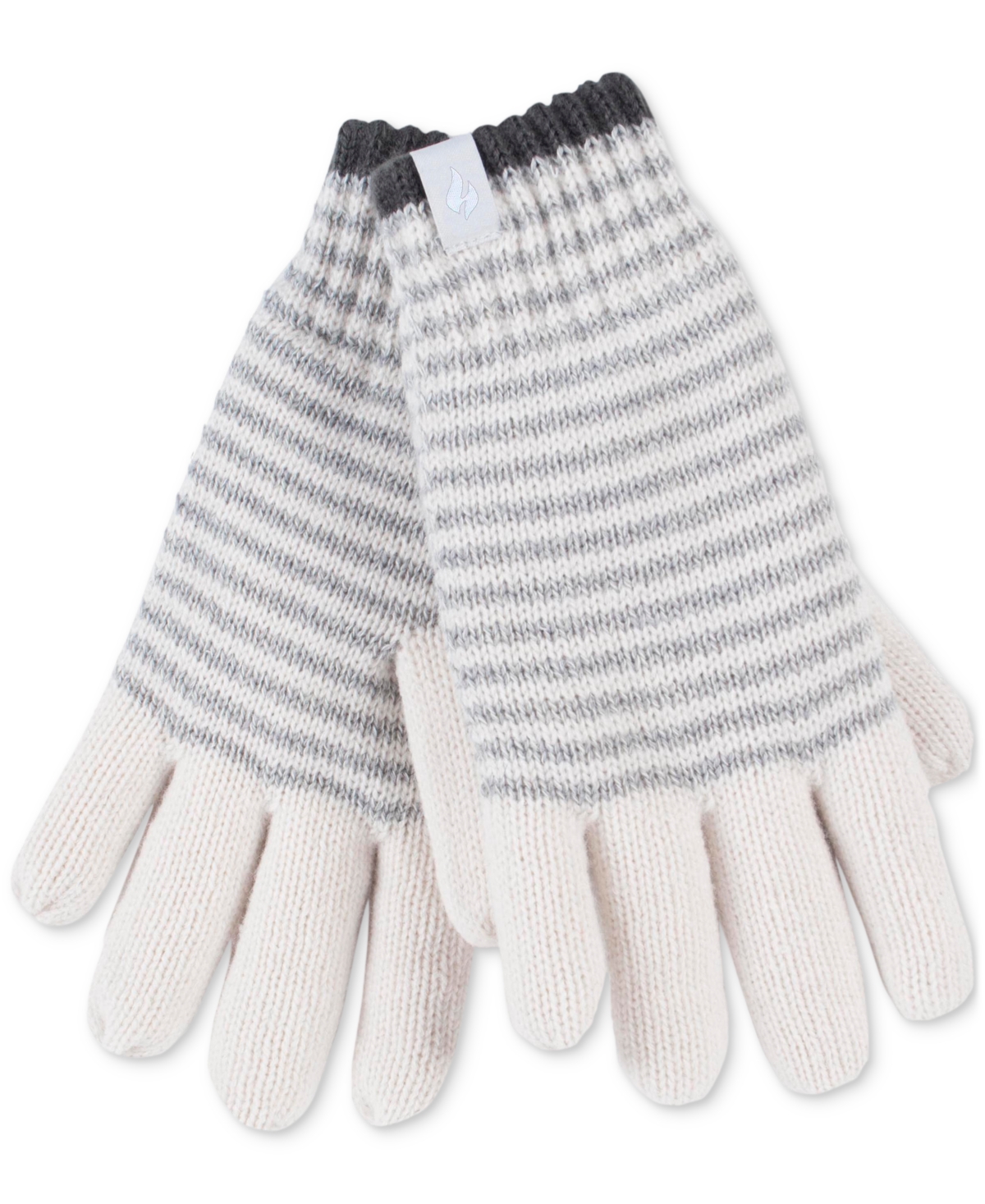 Oslo Striped Gloves - Cloud Grey