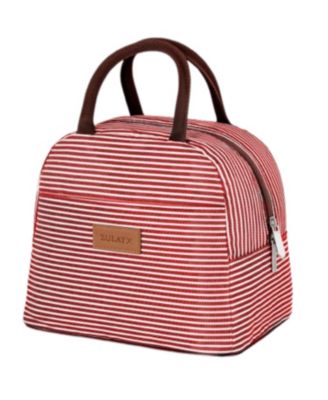 Insulated Tote Lunch Bag With Soft Padded Handles