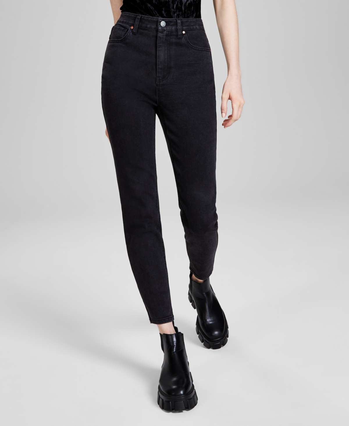 And Now This Women's High Rise Skinny Jeans, Created For Macy's In Eddison