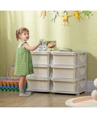 29.5&amp;#x22; 3 Tier Kids Storage Unit Dresser Tower,