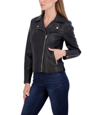 Women's Faux Leather Biker Jacket