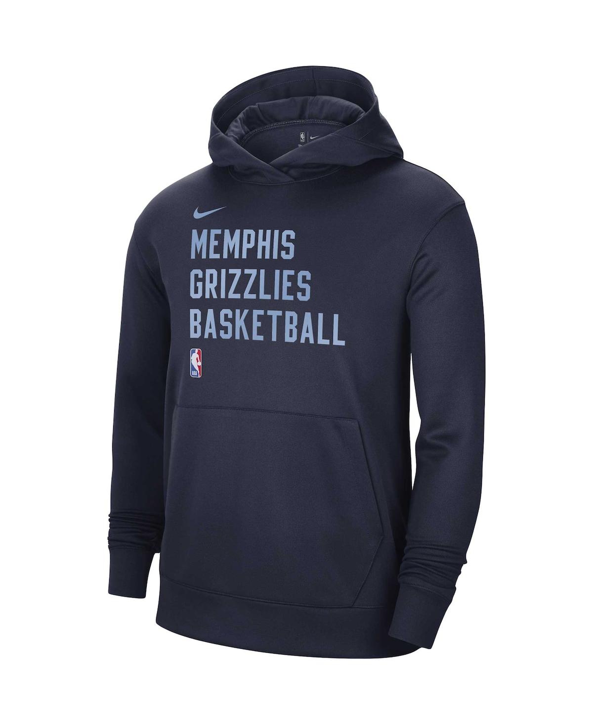 Shop Nike Men's And Women's  Navy Memphis Grizzlies 2023/24 Performance Spotlight On-court Practice Pullov