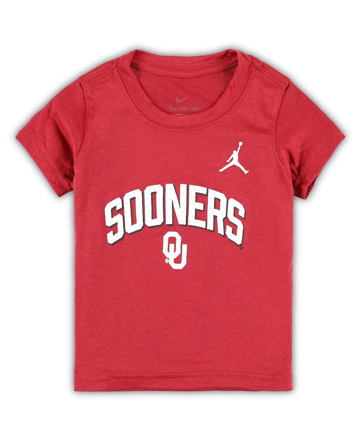 Nike Babies' Toddler Boys And Girls  Crimson Oklahoma Sooners Logo Legend Sideline Performance T-shirt