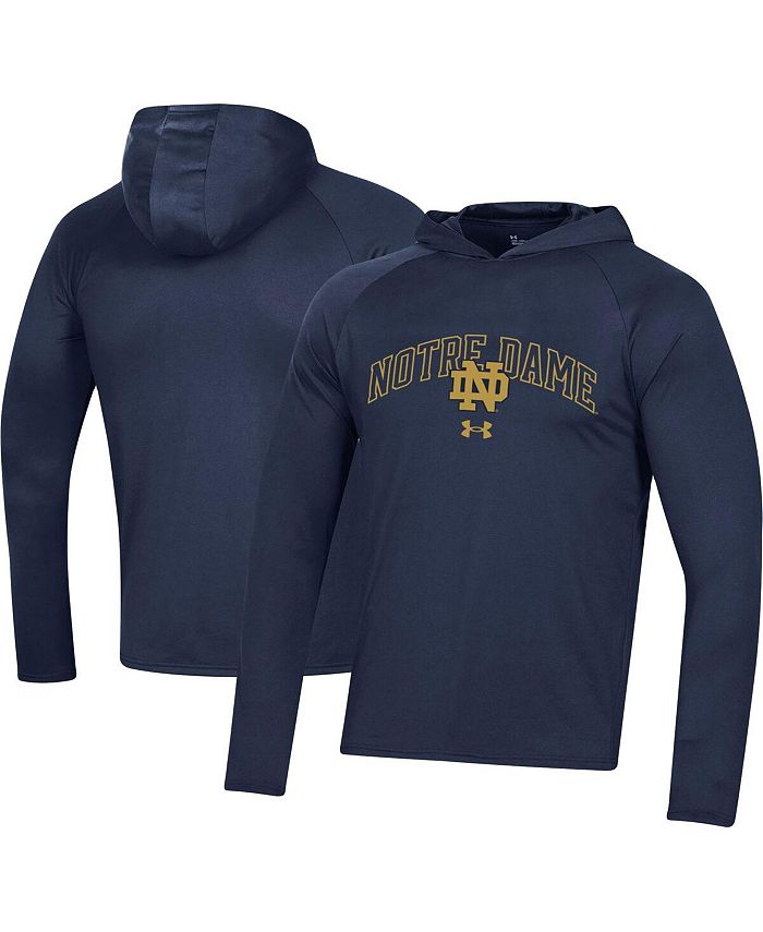 Under Armour Men's Navy Notre Dame Fighting Irish 2023 Sideline Tech Hooded  Raglan Long Sleeve T-shirt - Macy's