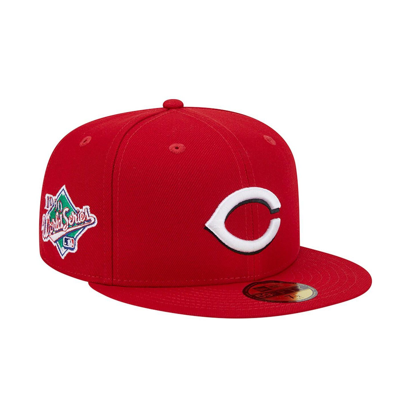 Мужская кепка New Era Red Cincinnati Reds 1990 World Series Team Color 59FIFTY Fitted Hat — фото 2