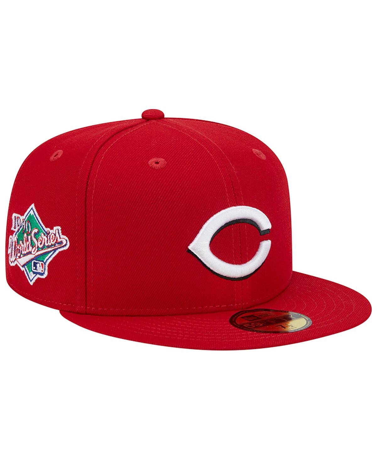 Men's New EraCincinnati Reds 1990 World Series Team Color 59FIFTY Fitted Hat - Red
