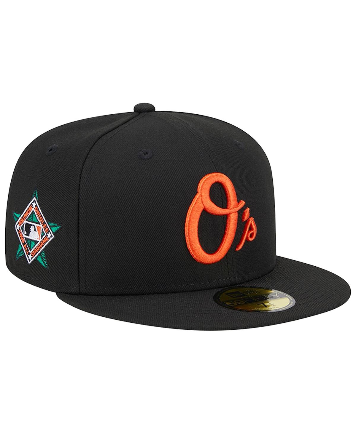 New Era Men's  Black Baltimore Orioles Alternate Logo 1993 Mlb All-star Game Team Color 59fifty Fitte In Black