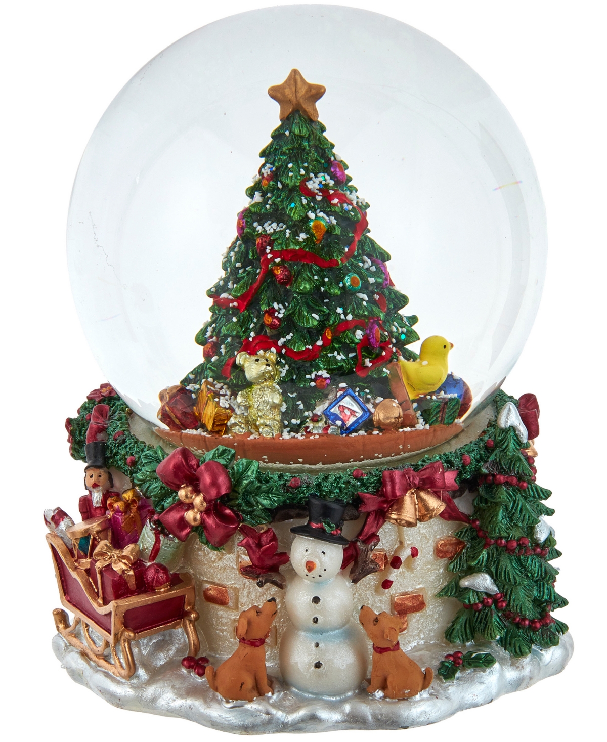 Kurt Adler 120mm Musical Christmas Tree Water Globe In Multicolored