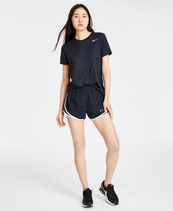 Nike Women's Dri-FIT T-Shirt, Brief-Lined Running Shorts & Air Max ...
