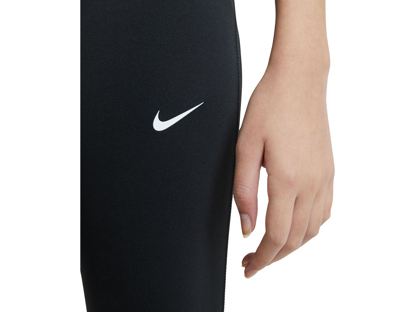 Леггинсы Nike Pro Dri-FIT Leggings для девочек, цвет: Чёрный — фото 4