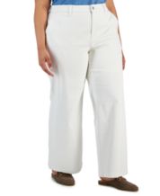 Macys plus size white hot sale jeans