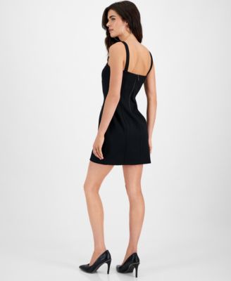 navy blue dress for baby girl Bar III Women's Sweetheart-Neck Mini Dress, Created for Macy's