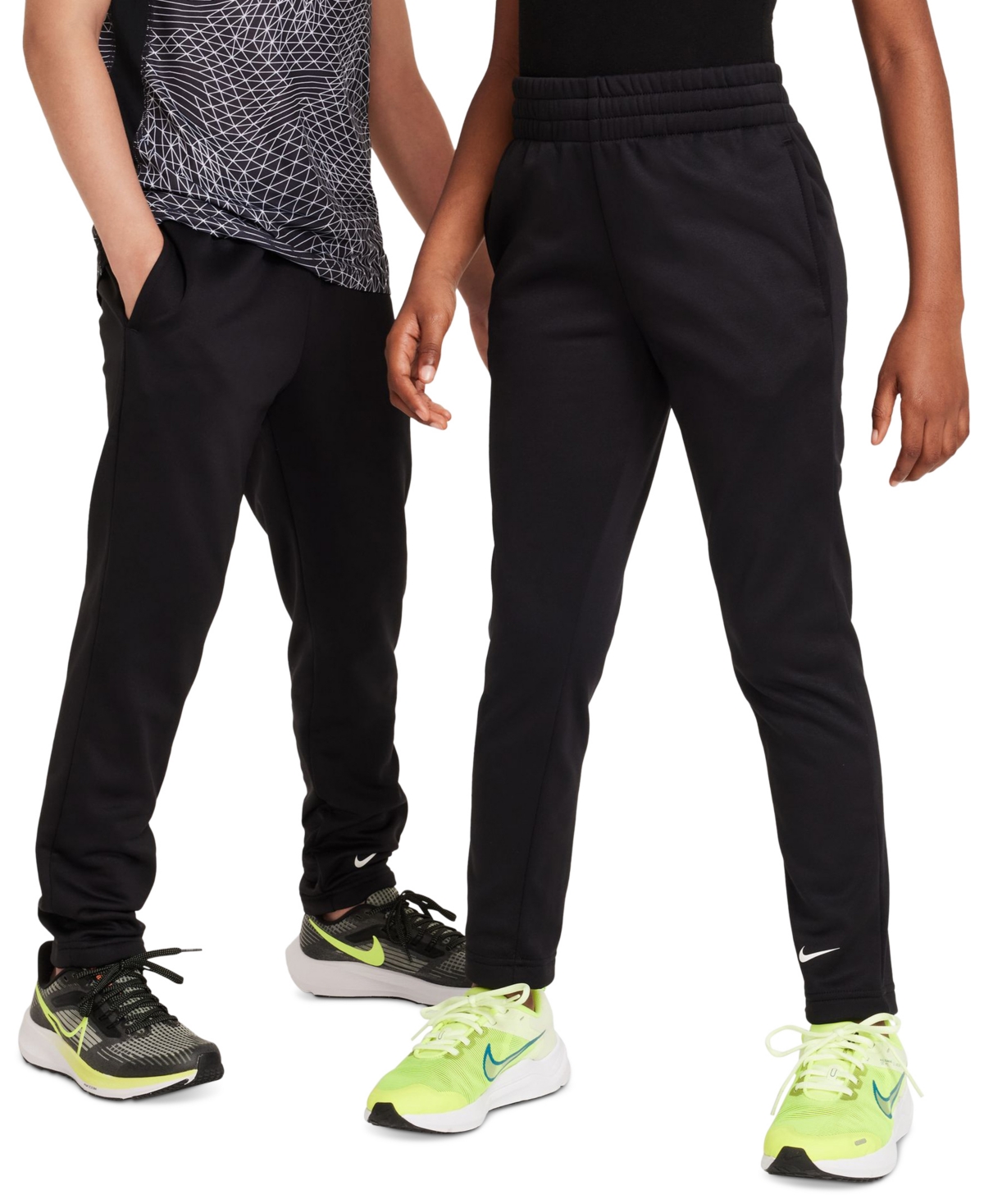 Nike Big Kids Multi Therma-fit Open-hem Training Pants In Black