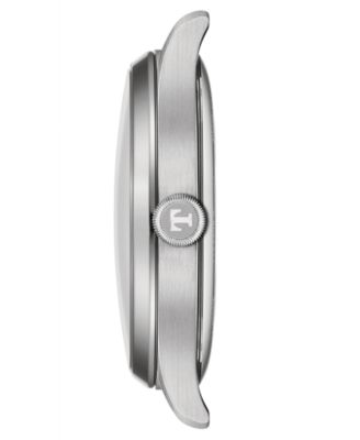 Unisex Swiss Automatic Heritage 1938 Brown Leather Strap Watch 39mm