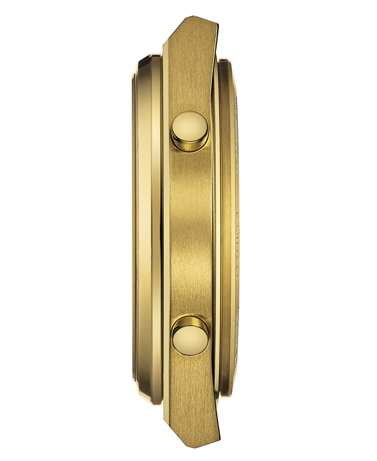 Shop Tissot Men's Digital Prx Gold Pvd Stainless Steel Bracelet Watch 40mm
