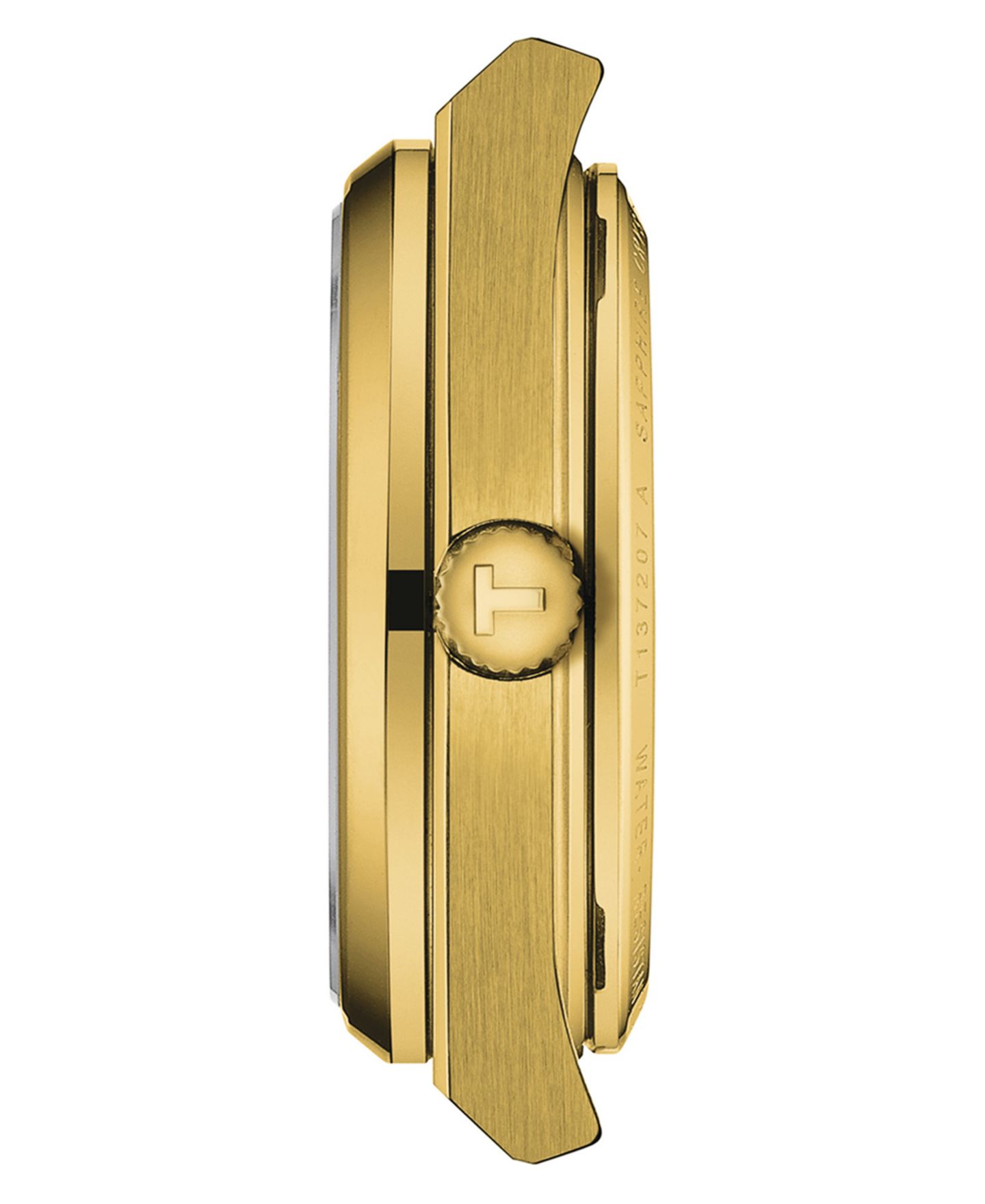 Женские часы Tissot Swiss Automatic PRX Powermatic 80 Gold PVD Stainless Steel Bracelet Watch 35mm — фото 2