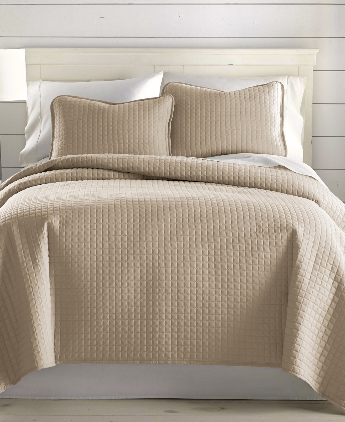 Southshore Fine Linens Oversized Lightweight Quilt And Sham Set, Twin In Sand