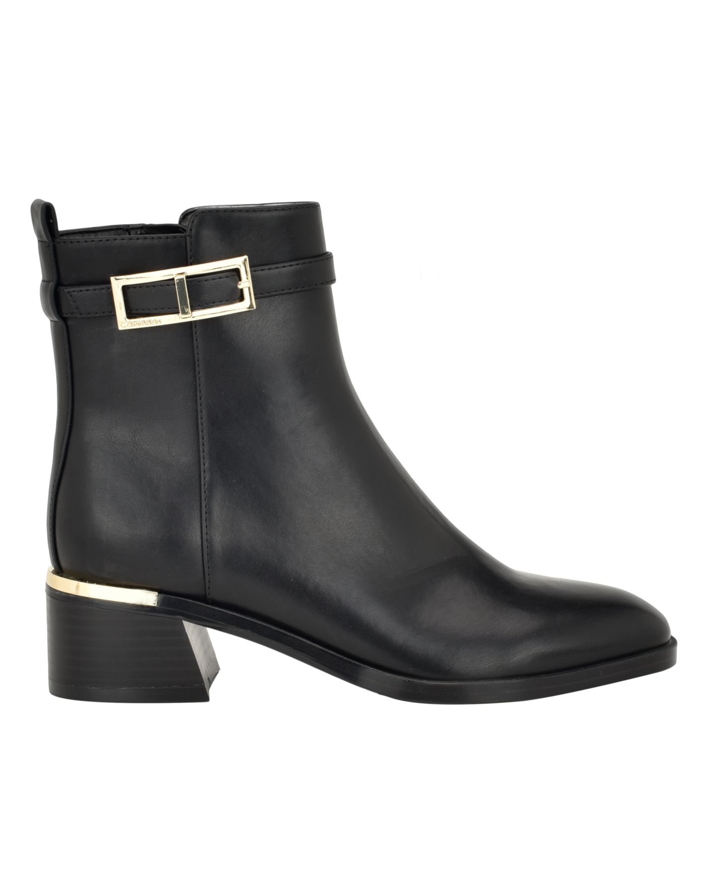 Женские ботинки Calvin Klein Jallis Block Heel Dress Booties, цвет: Чёрный — фото 2