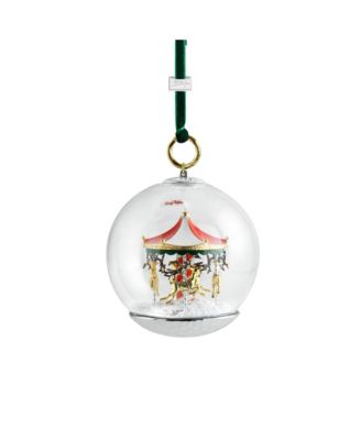 Merry Go Round Snow Globe Ornament