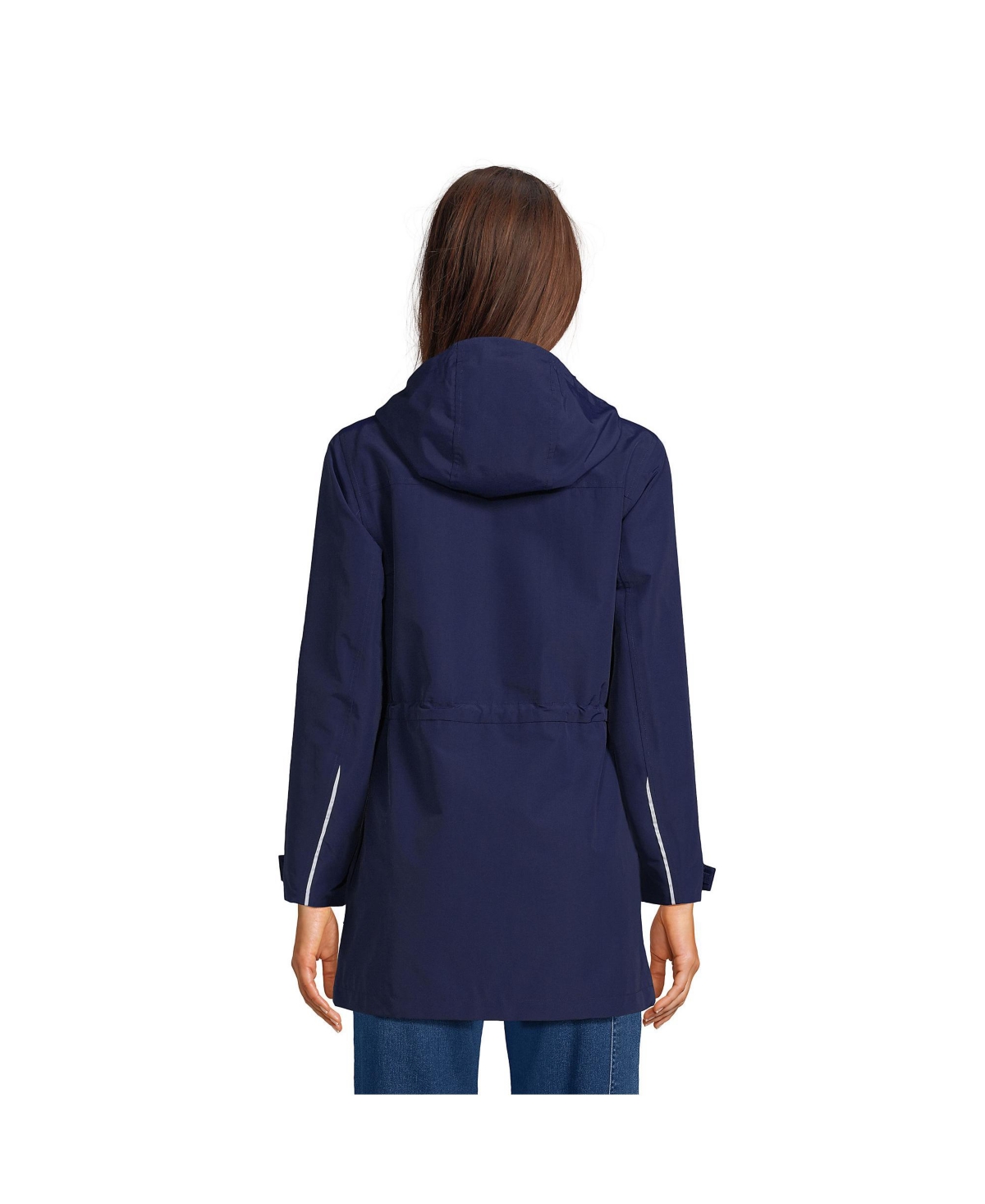 Lands' End Women's Petite Squall Hooded Waterproof Raincoat