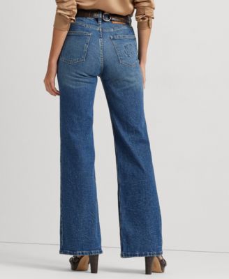 Lauren Ralph Lauren Women's High-Rise Flare Jeans - Macy's