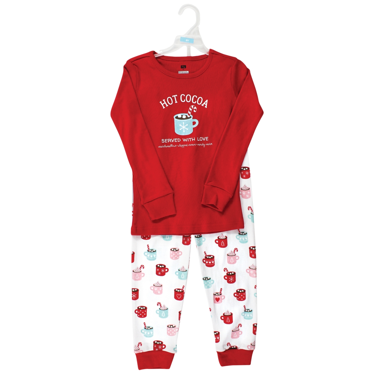 Hudson Baby Big Boys Hudson Cotton Top and Pant Pajama Set, Hot Cocoa