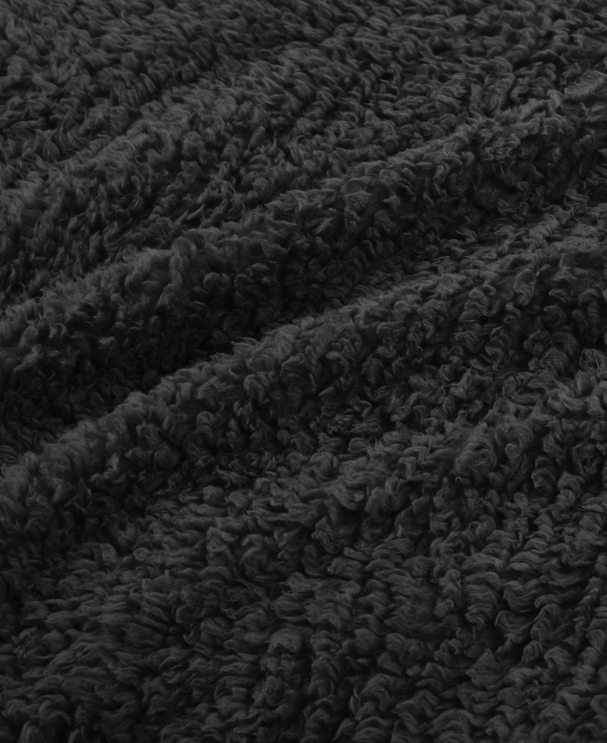 Woolrich Burlington Berber Blanket, Twin In Black