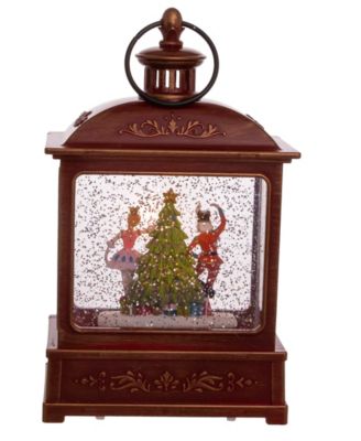 8" Battery-Operated Lit Nutcracker Swirl Water Lantern