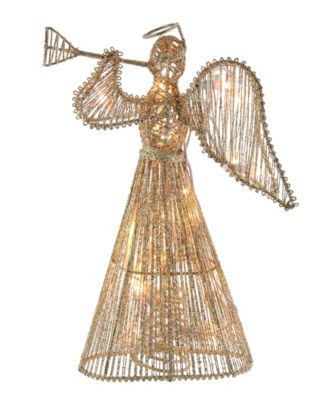 12" 20 Light Incandescent Glitter Angel Tree Topper