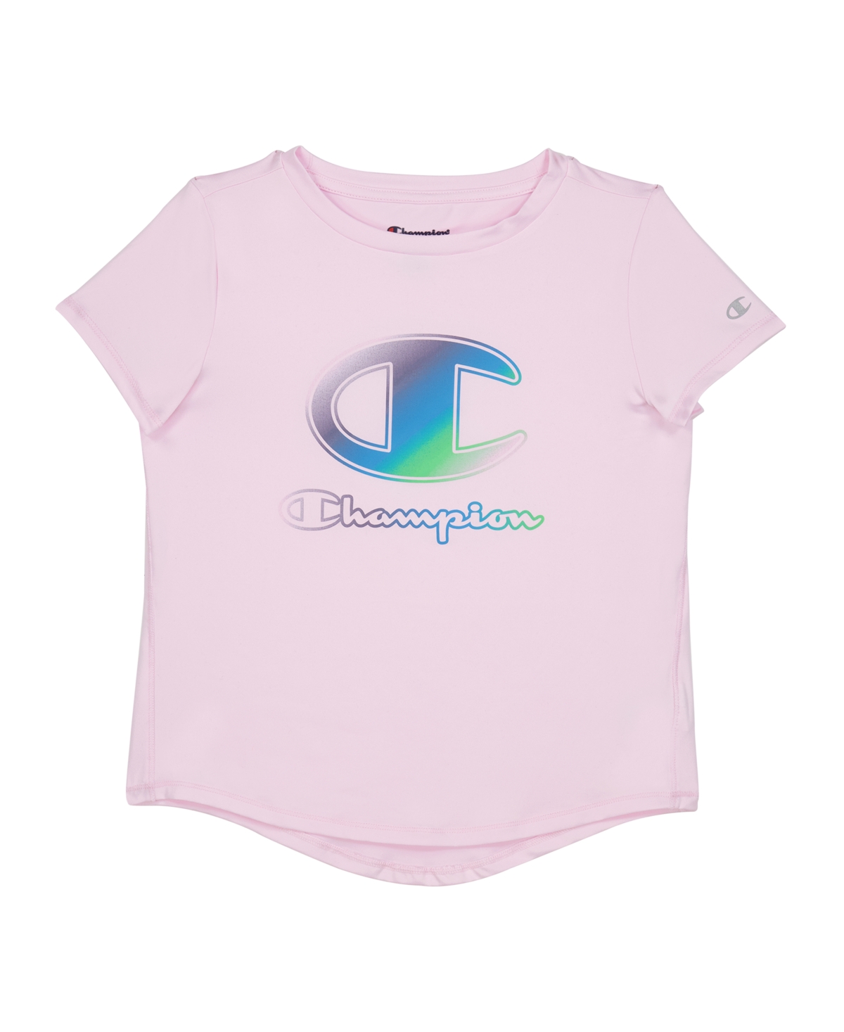 Shop Champion Big Girls Sport Short Sleeve T-shirt In Chantilly Pink