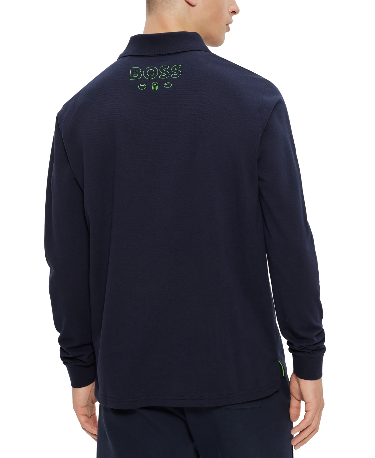 Boss by Hugo Men's x Nfl Long-Sleeved Polo Shirt