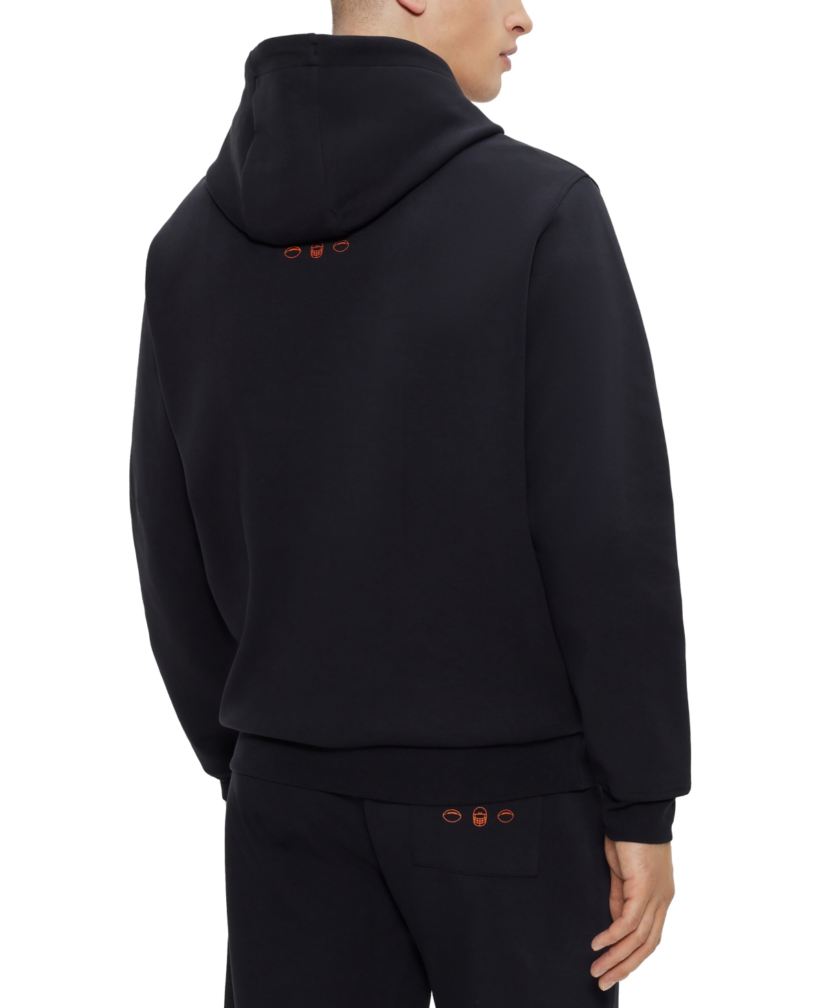 Shop Hugo Boss Boss By  Men's Boss X Nfl Chicago Bears Hoodie In Charcoal