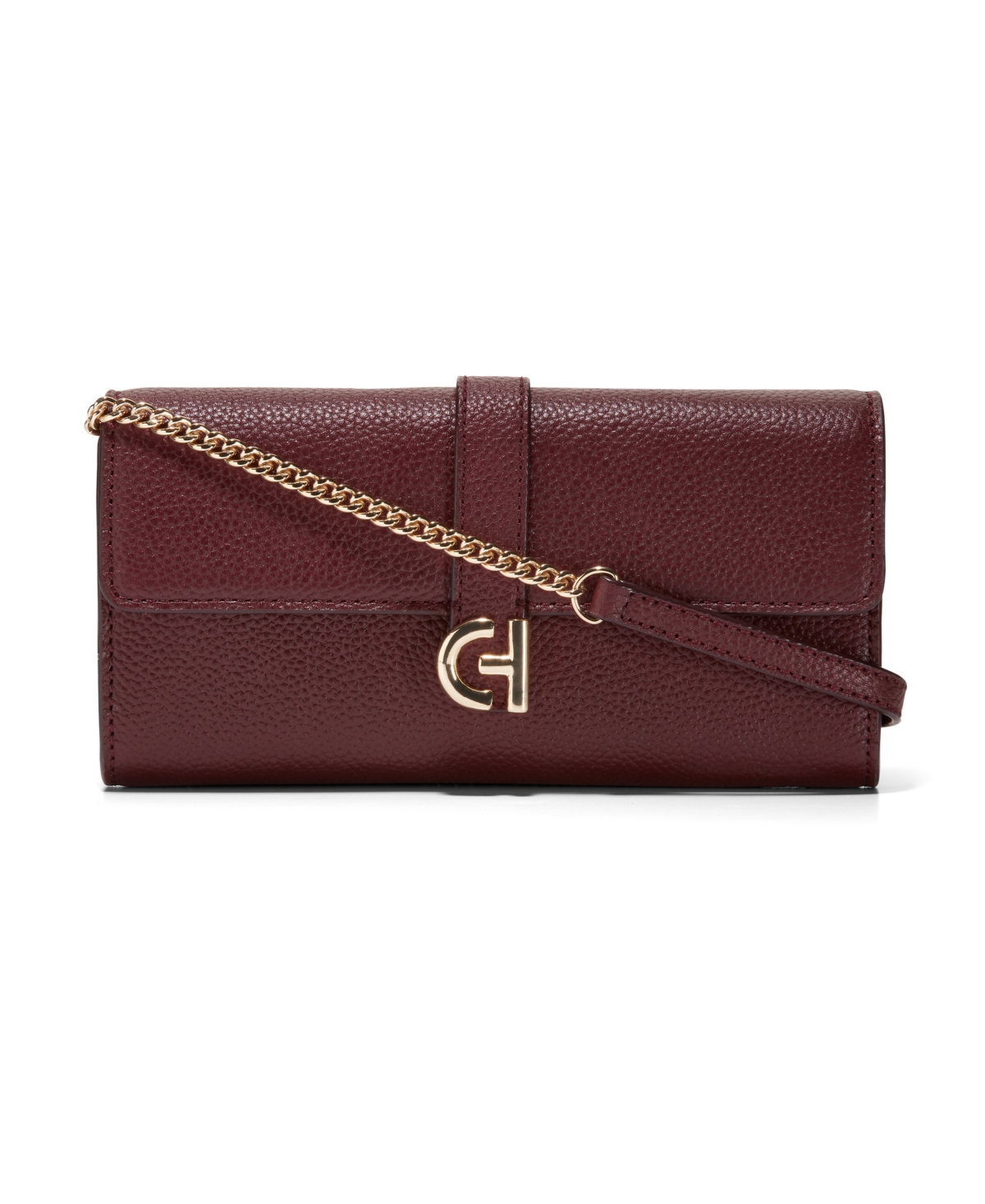 COLE HAAN LEATHER WALLET-ON-A-CHAIN