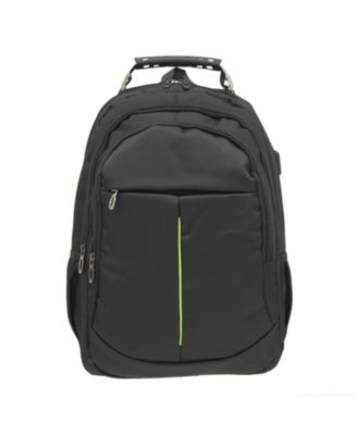 Oval Backpack with Multi Zip Pockets and USB