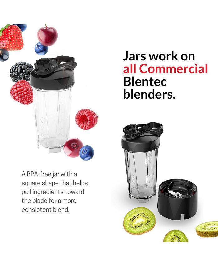 Blendtec GO Bottle, Reusable Single Serve Blender Cup, Includes Travel
