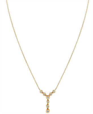 Energy Diamond Lariat Necklace (1/4 ct. t.w.) in 14k White or Yellow Gold