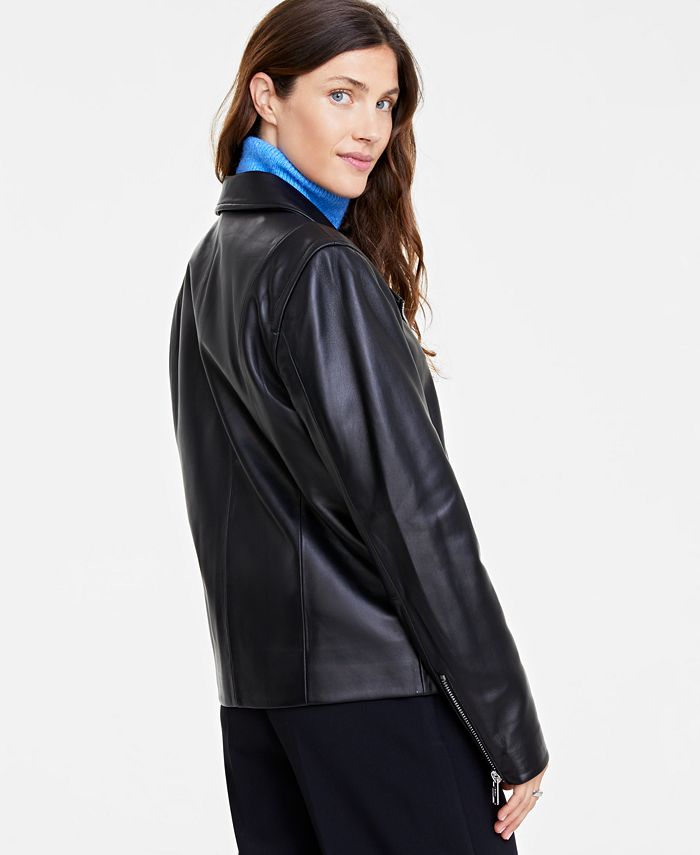 On 34th Women s Leather Moto Jacket Created for Macy s Macy s