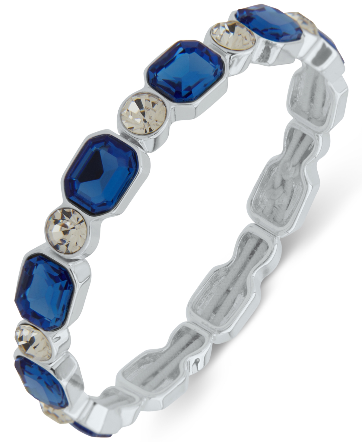 Anne Klein Stone & Crystal Stretch Bracelet In Blue